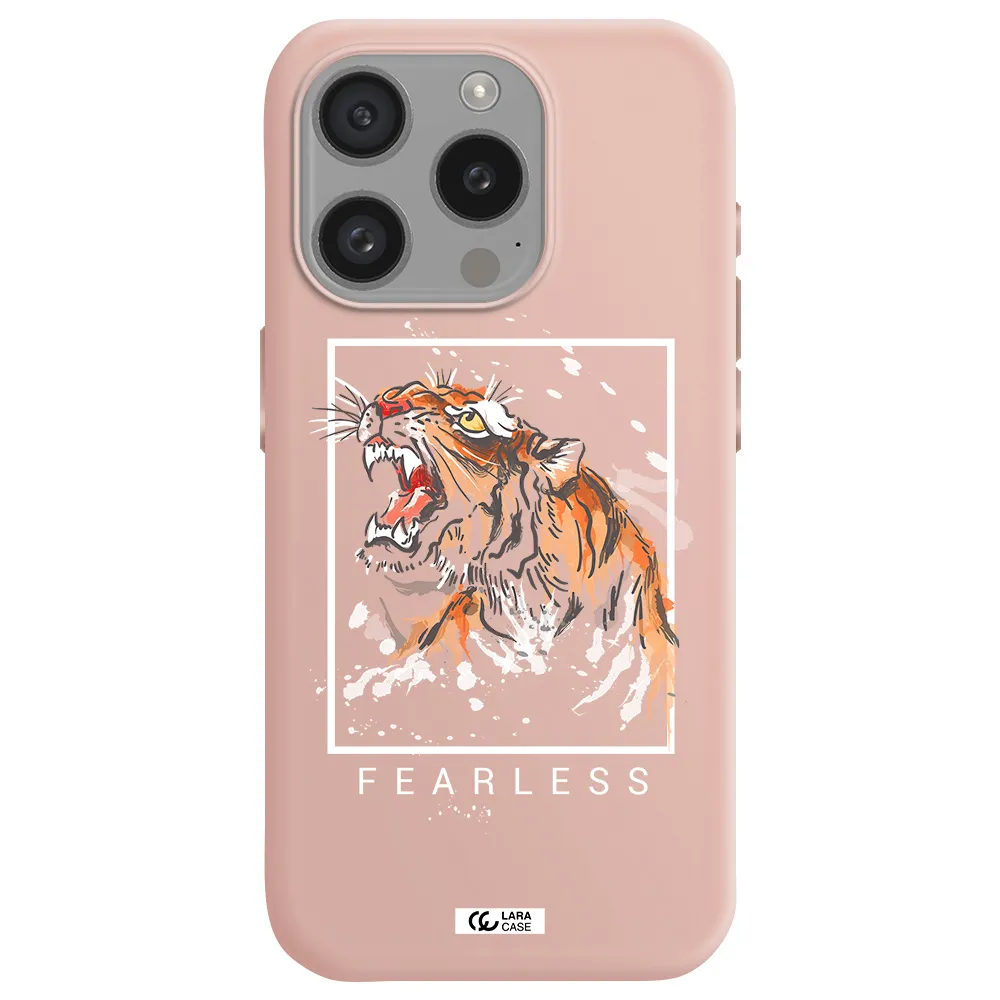Fearless Apple Iphone 15 Pro Silicone Pastel Pink Case