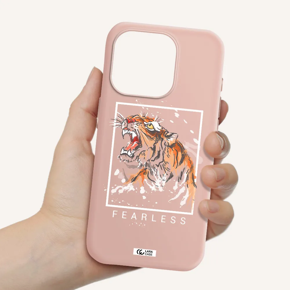 Fearless Apple Iphone 15 Pro Silicone Pastel Pink Case