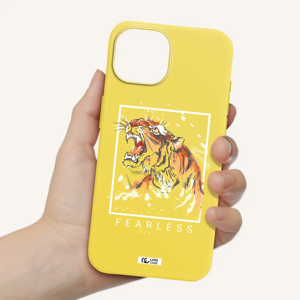 Fearless Apple iPhone 15 Silicone canary yellow Case