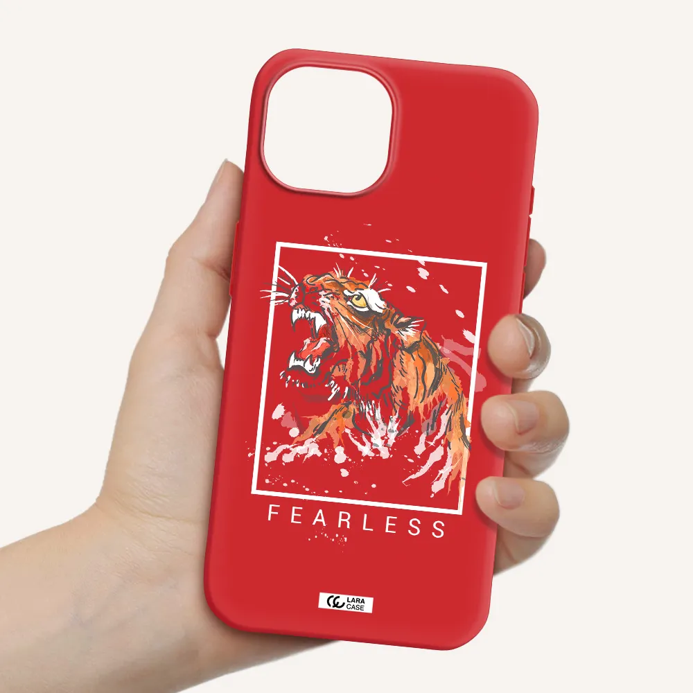 Fearless Apple Iphone 15 Silicone Imperial Red Case