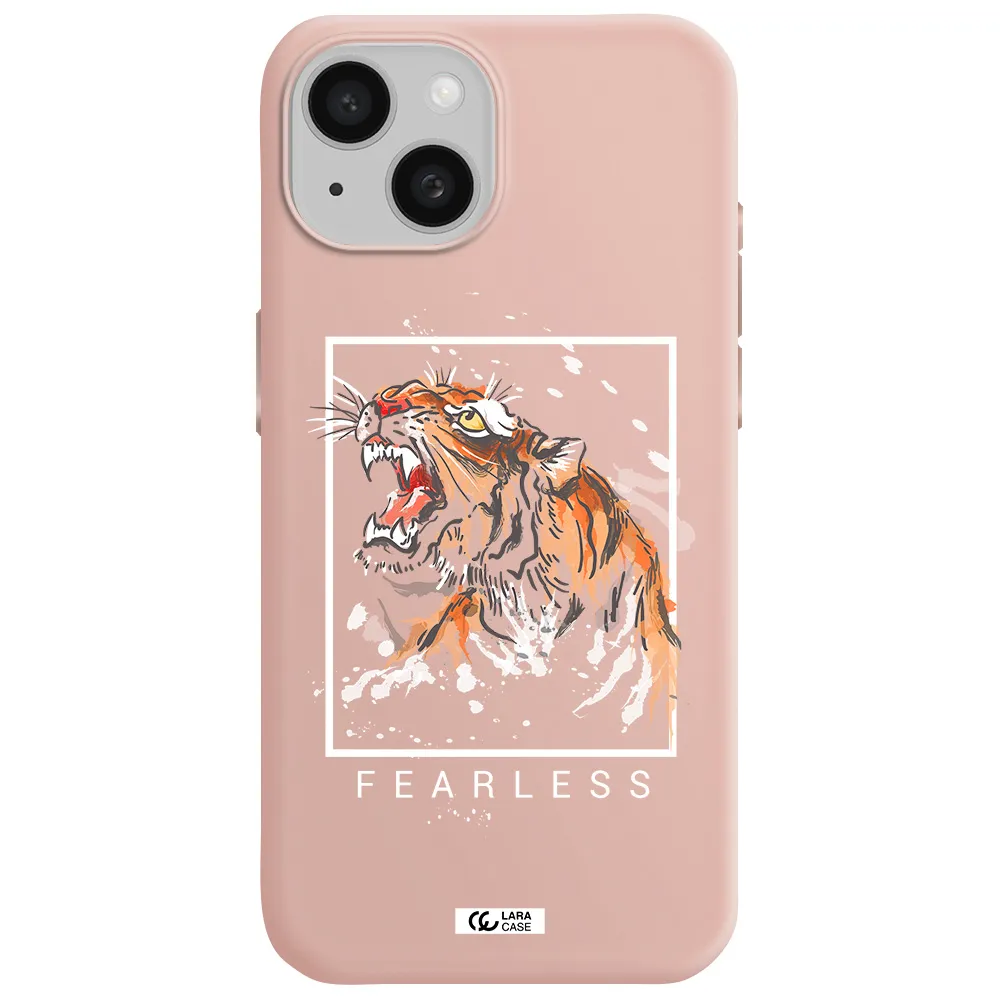 Fearless Apple Iphone 15 Silicone Pastel Pink Case
