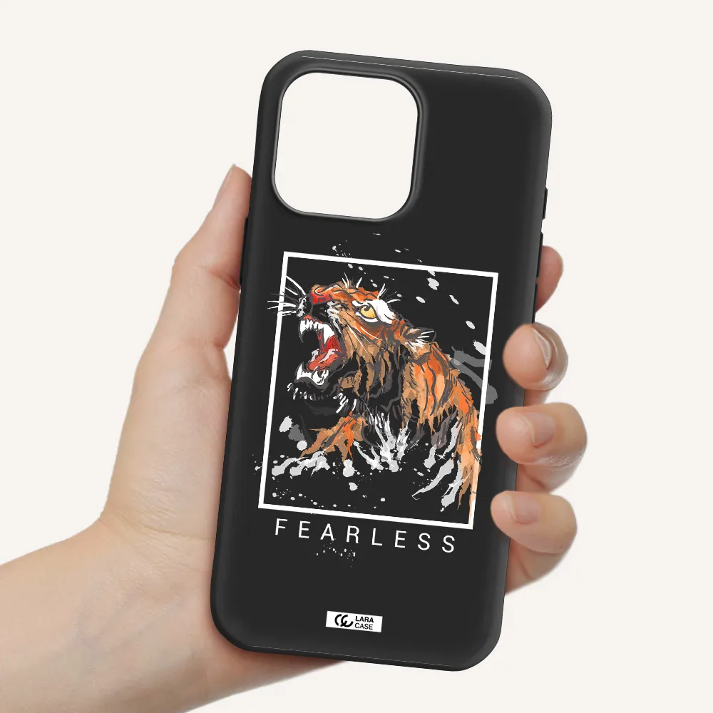 Fearless Apple Iphone 16 Pro Max Silicone Black Case