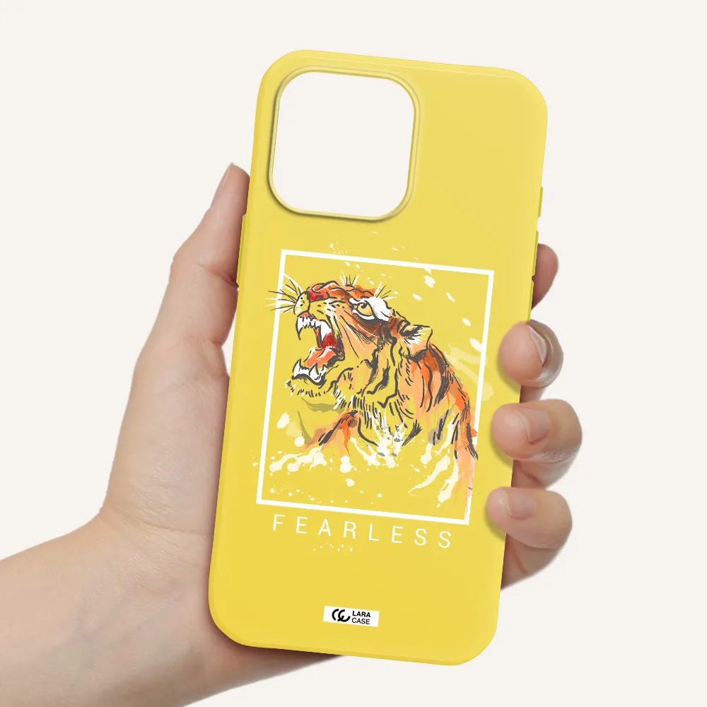 Fearless Apple Iphone 16 Pro Max Silicone Canary Yellow Case