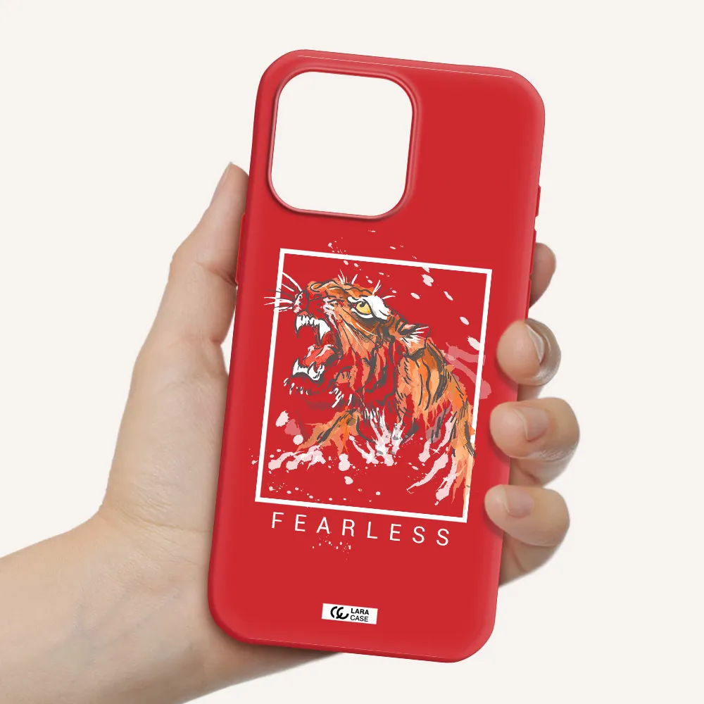 Fearless Apple Iphone 16 Pro Max Silicone Imperial Red Case