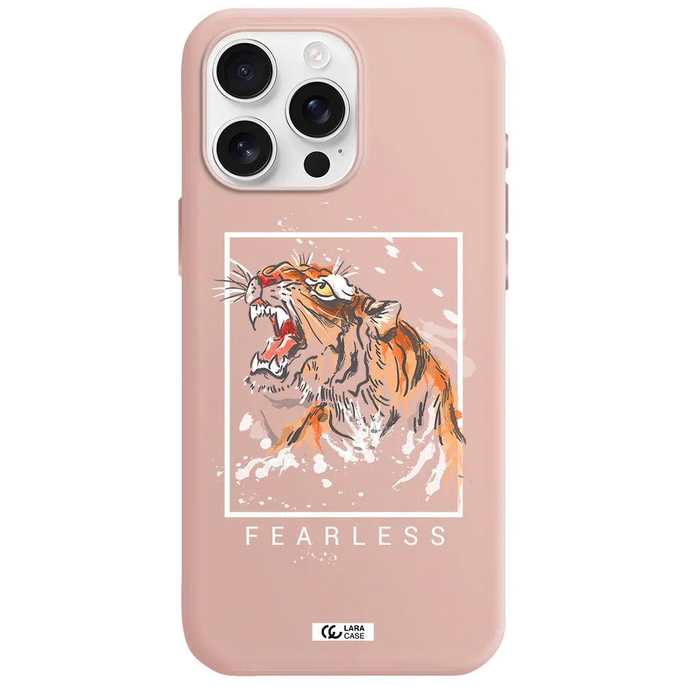 Fearless Apple Iphone 16 Pro Max Silicone Pastel Pink Case