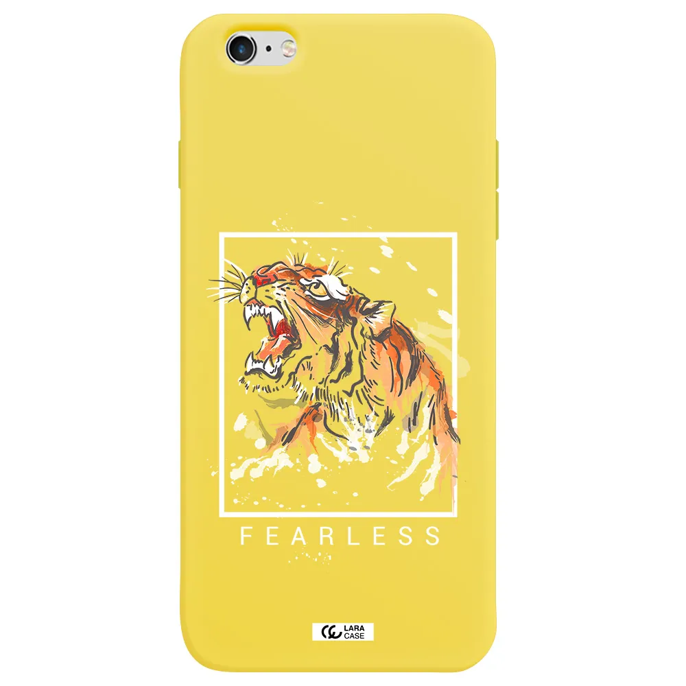 Fearless Apple iPhone 6 plus Silicone canary yellow Case
