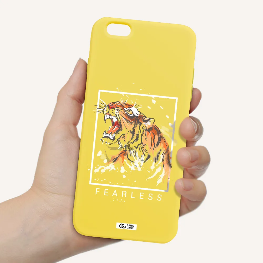 Fearless Apple iPhone 6 plus Silicone canary yellow Case