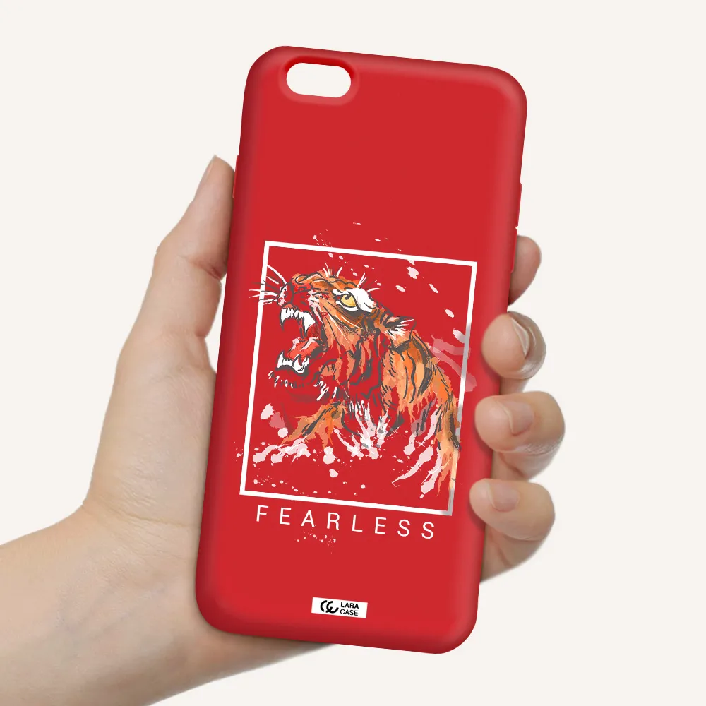 Fearless Apple iPhone 6 plus Silicone Imperial Red Case