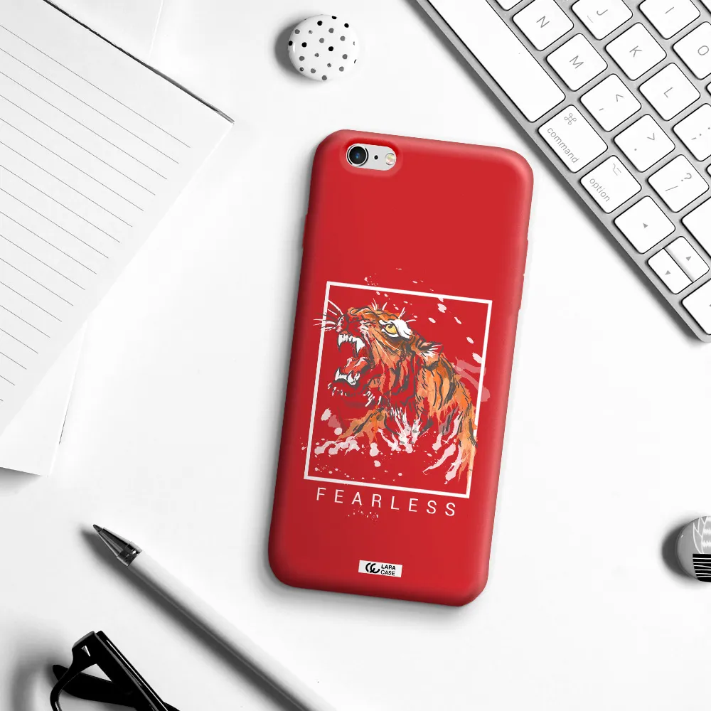Fearless Apple iPhone 6 plus Silicone Imperial Red Case