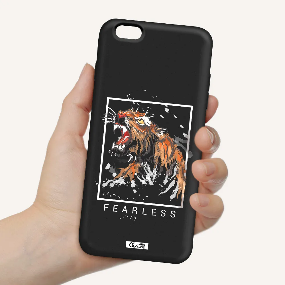Fearless Apple iPhone 6 s plus Silicone black Case