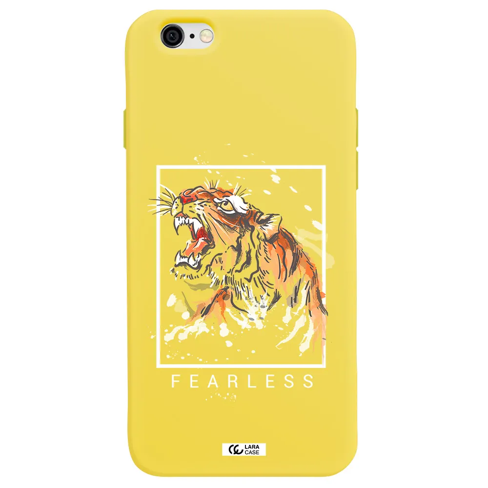 Fearless Apple iPhone 6 Silicone canary yellow Case