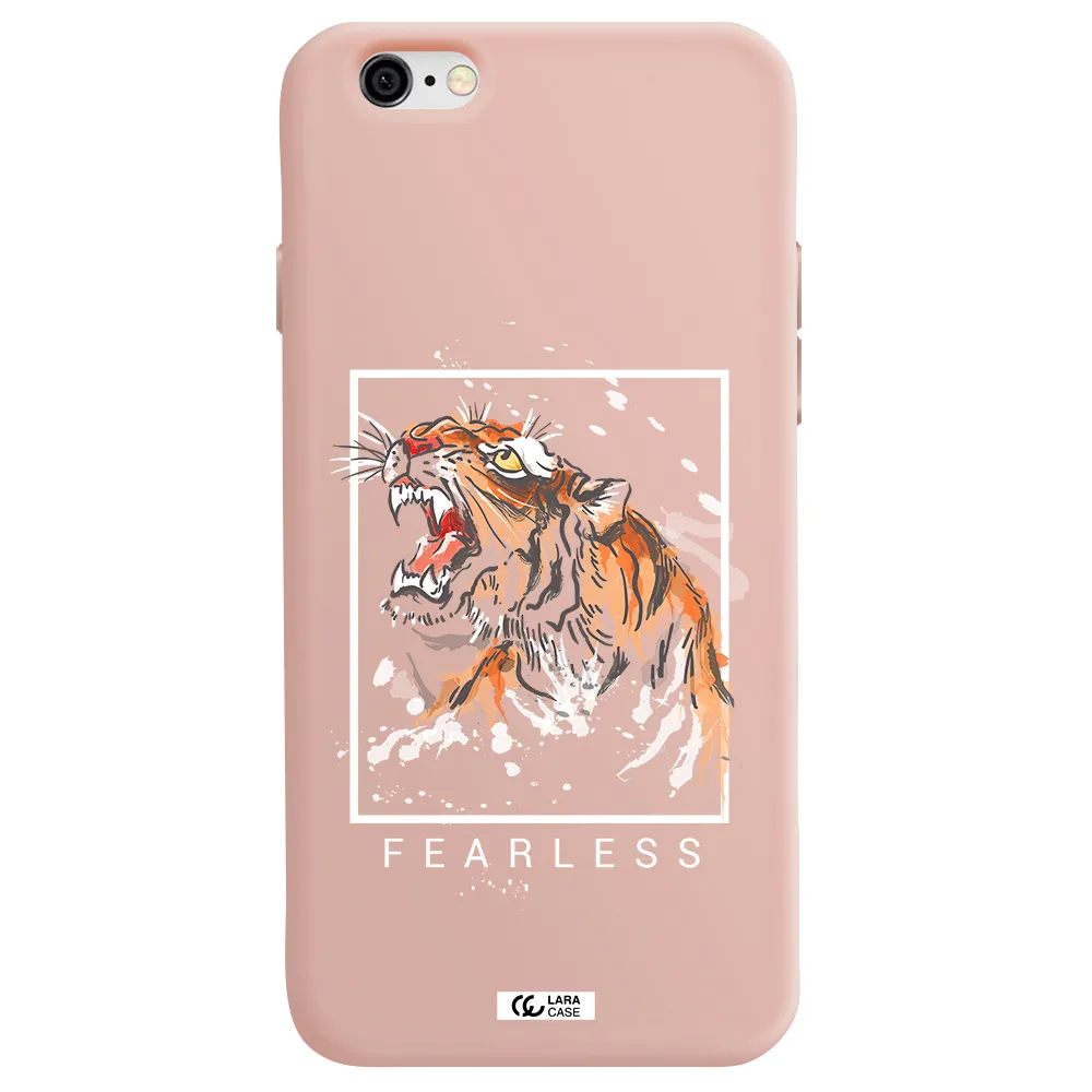 Fearless Apple iPhone 6 Silicone pastel pink Case
