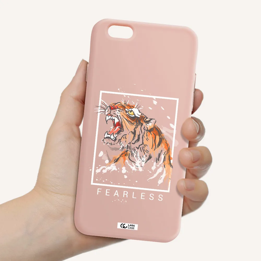 Fearless Apple iPhone 6 Silicone pastel pink Case