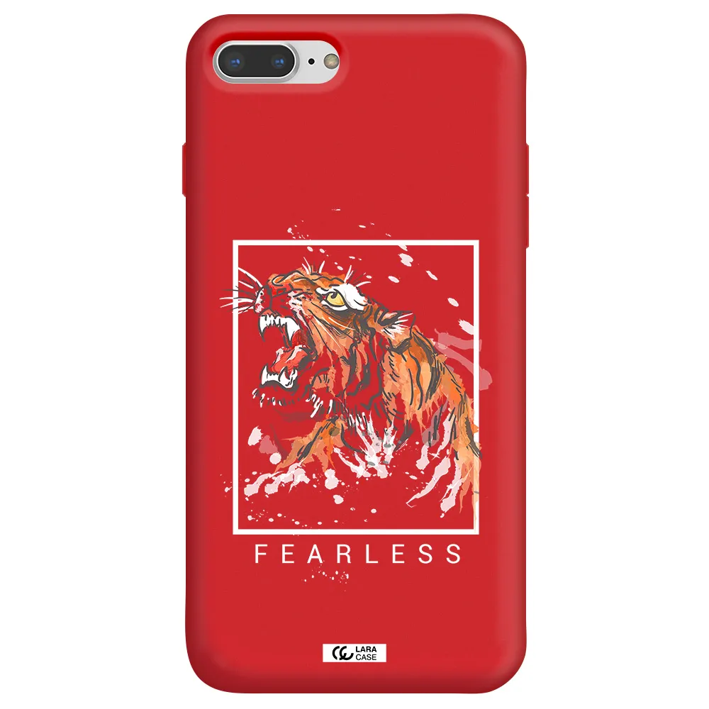 Fearless Apple iPhone 7 plus Silicone Imperial Red Case
