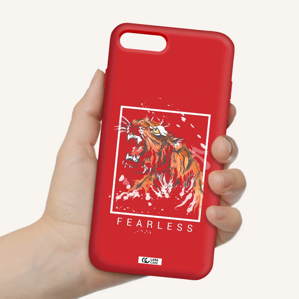 Fearless Apple iPhone 7 plus Silicone Imperial Red Case