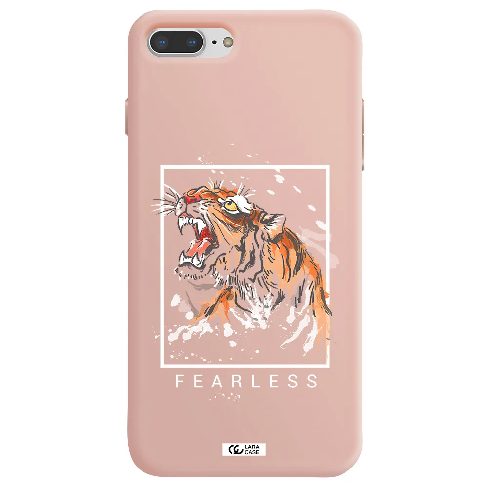 Fearless Apple iPhone 7 plus Silicone pastel pink Case