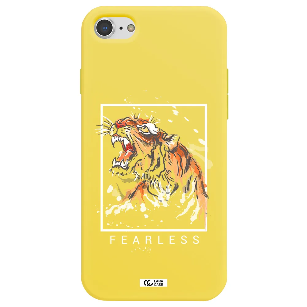 Fearless Apple iPhone 7 Silicone canary yellow Case
