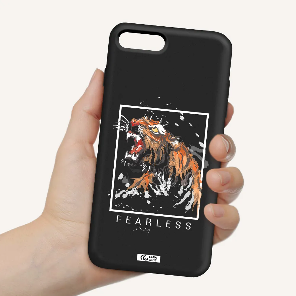 Fearless Apple iPhone 8 plus Silicone black Case