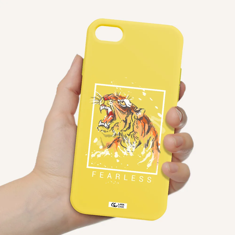 Fearless Apple iPhone 8 Silicone canary yellow Case