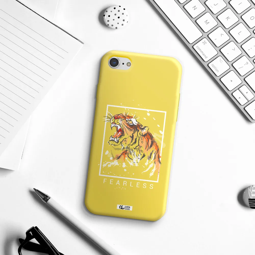 Fearless Apple iPhone 8 Silicone canary yellow Case