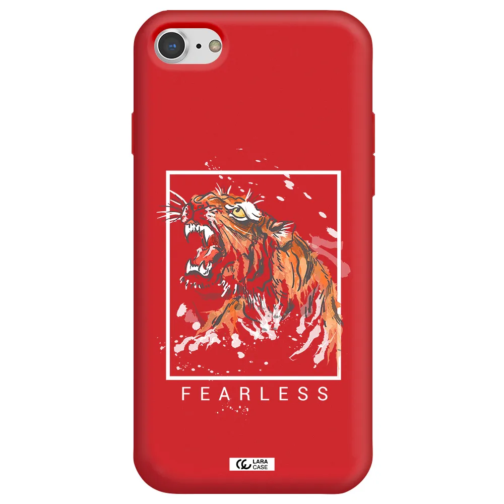 Fearless Apple iPhone 8 Silicone Imperial Red Case