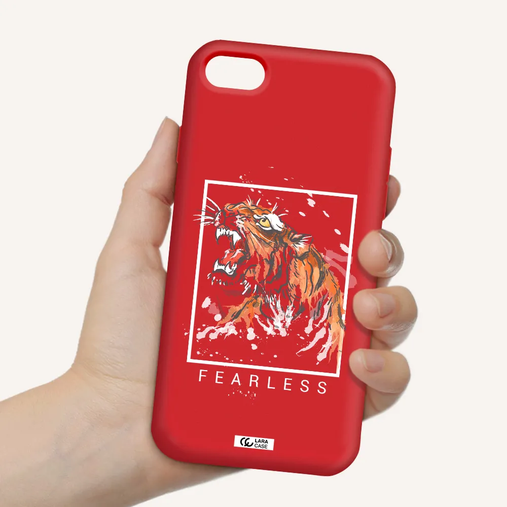 Fearless Apple iPhone 8 Silicone Imperial Red Case