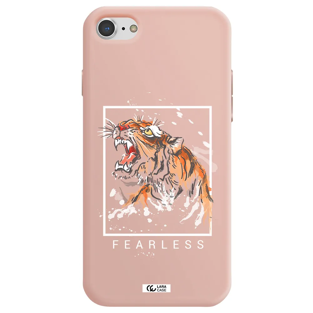 Fearless Apple iPhone 8 Silicone pastel pink Case