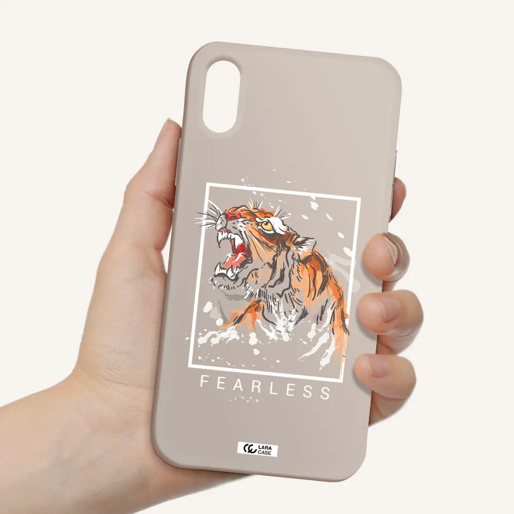 Fearless Apple iPhone XS Silicone Stone Case