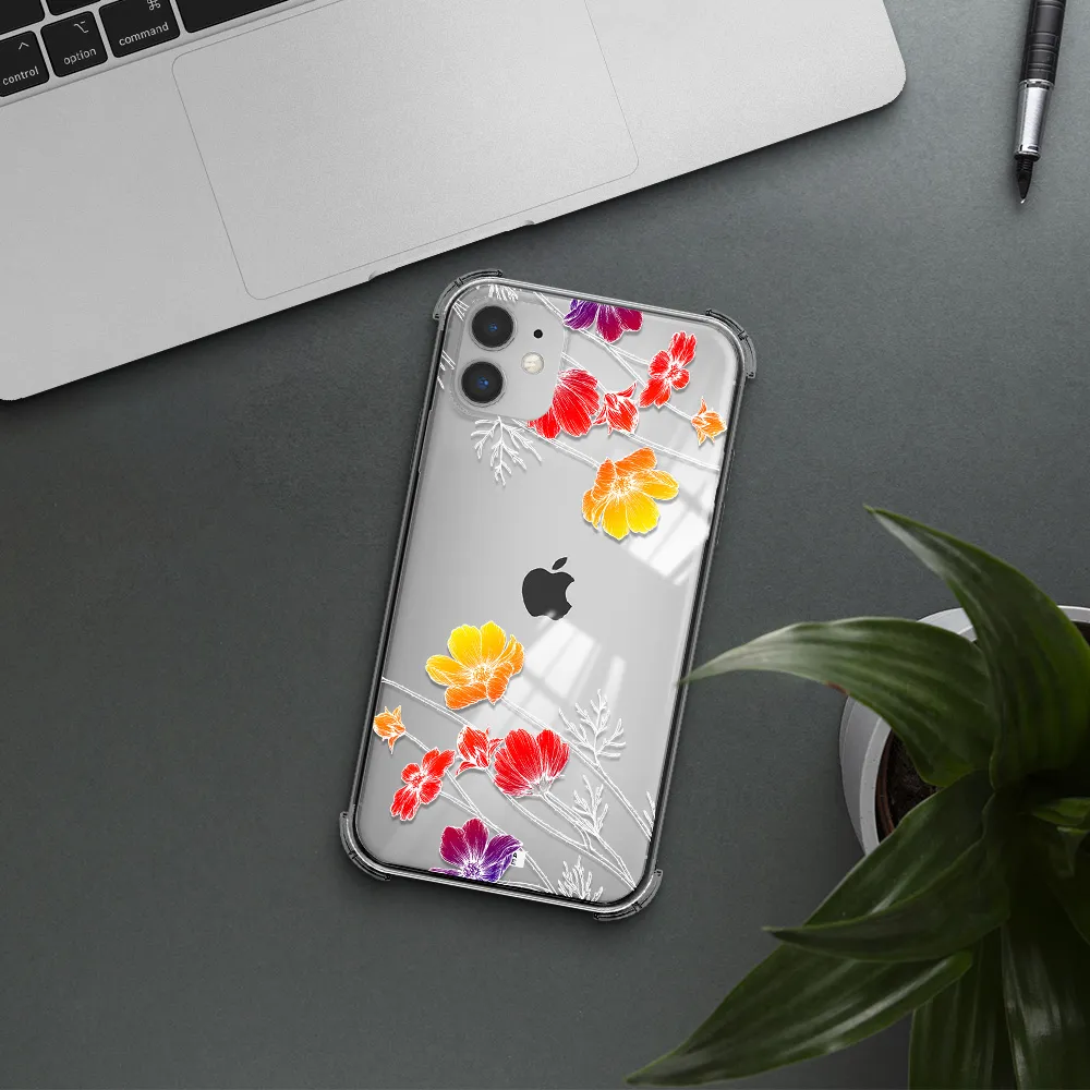 Hibiscus Flower Apple iPhone 11 Clear PC Case