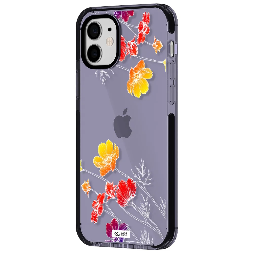 Hibiscus Flower Apple iPhone 11 impact Lilac Case