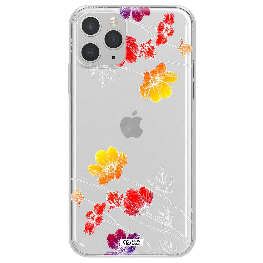 Hibiscus Flower Apple iPhone 11 pro Clear TPU Case