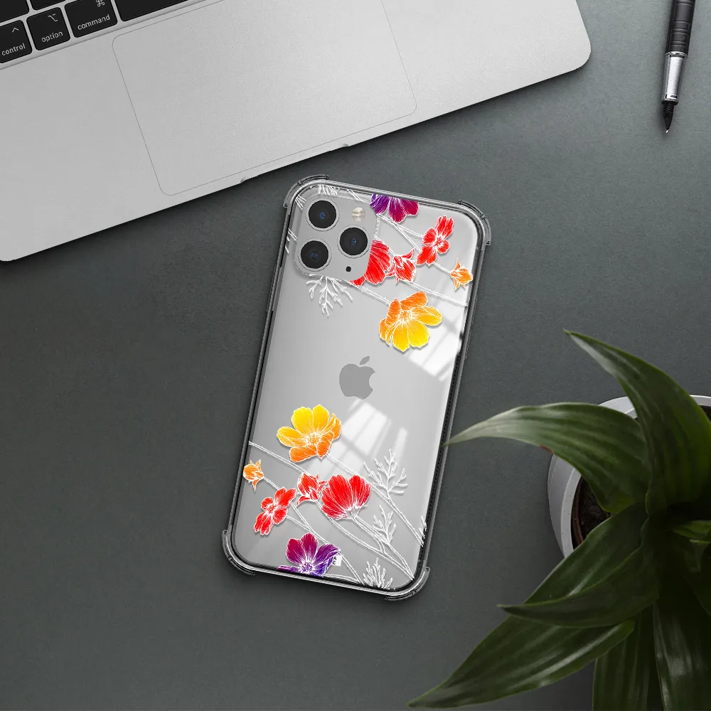 Hibiscus Flower Apple iPhone 11 pro max Clear PC Case