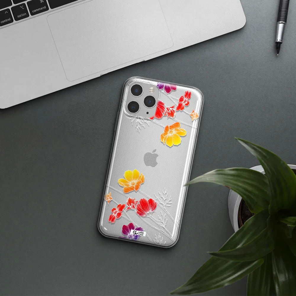 Hibiscus Flower Apple iPhone 11 pro max Clear TPU Case