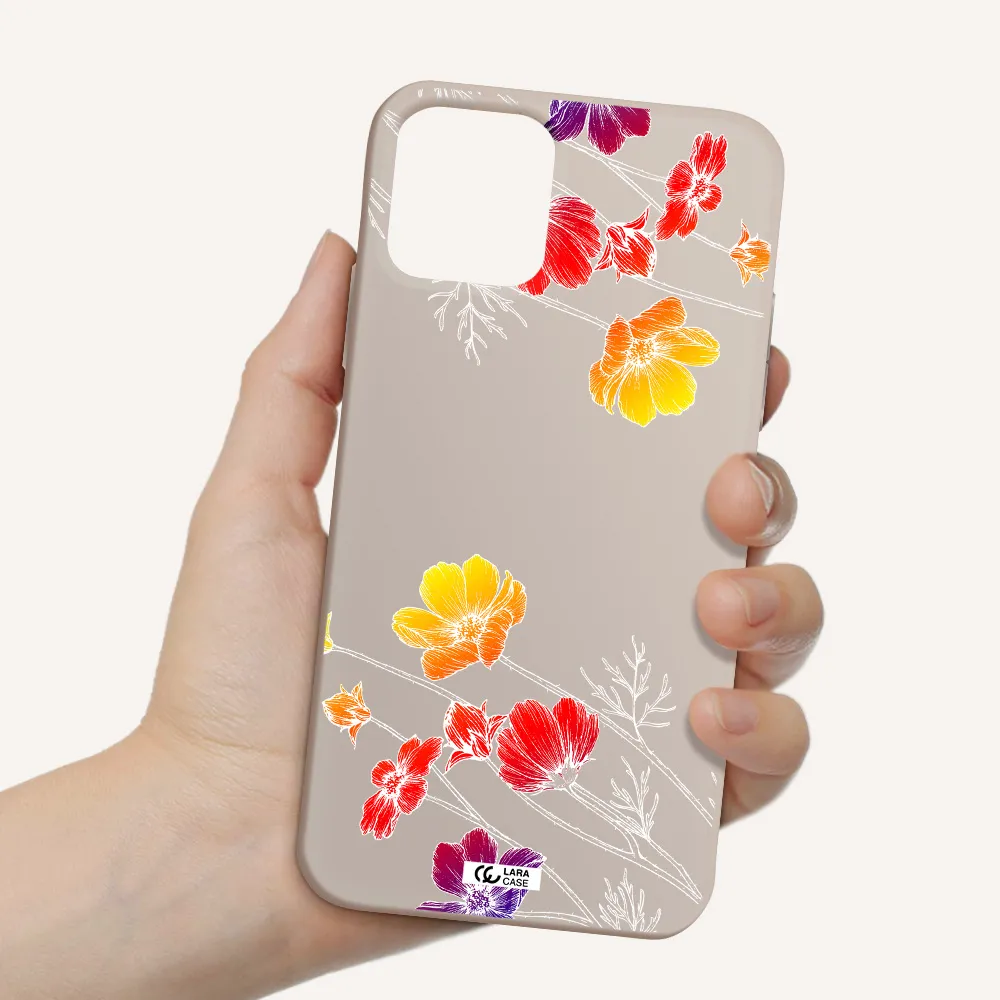 Hibiscus Flower Apple iPhone 11 pro Silicone Stone Case