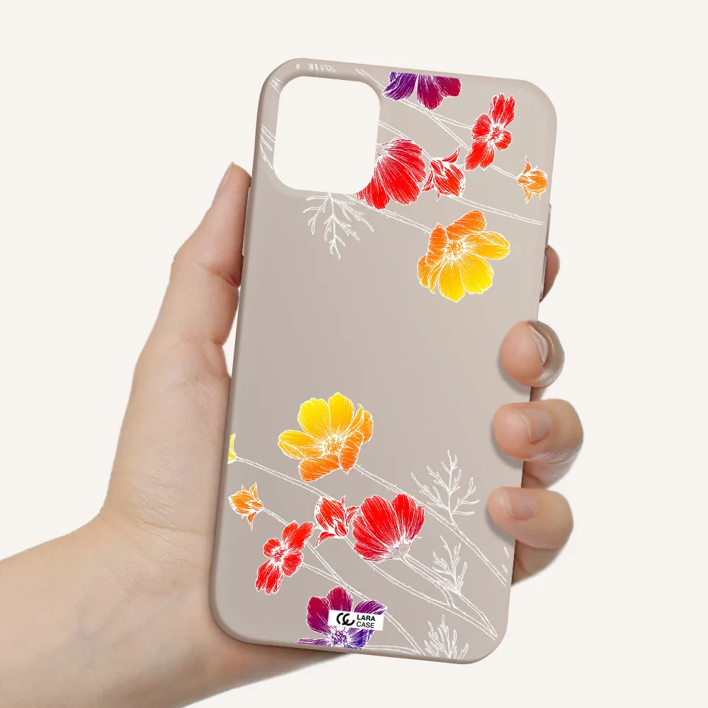 Hibiscus Flower Apple iPhone 11 Silicone Stone Case