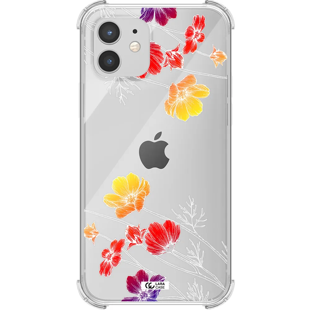 Hibiscus Flower Apple iPhone 12 mini Clear PC Case