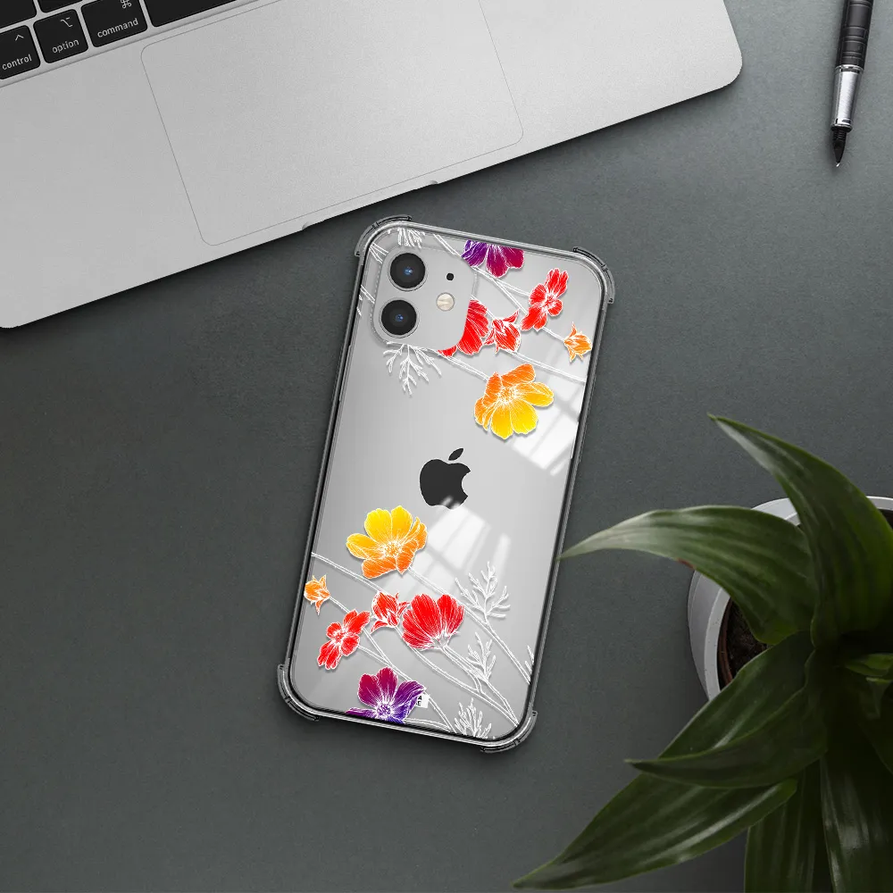 Hibiscus Flower Apple iPhone 12 mini Clear PC Case