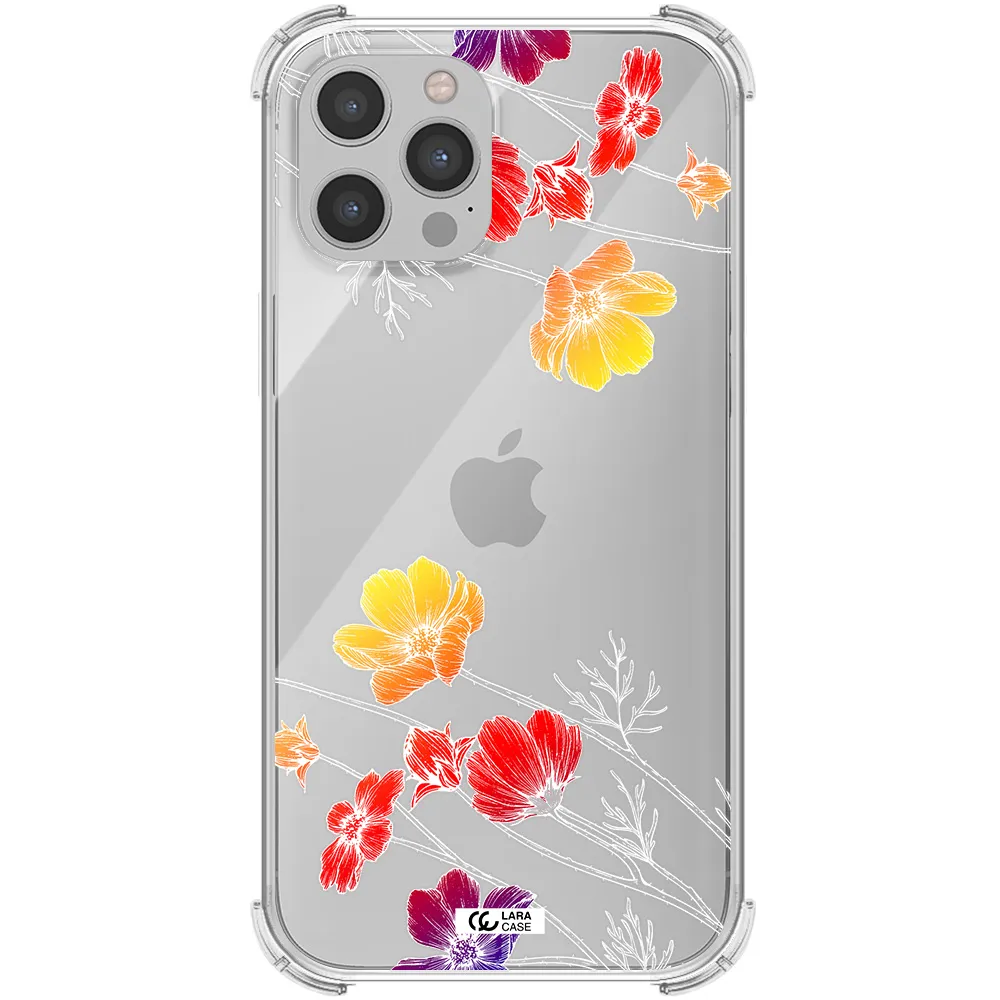Hibiscus Flower Apple iPhone 12 pro Clear PC Case