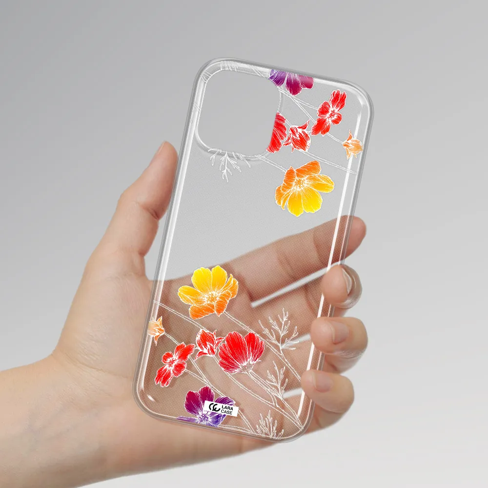 Hibiscus Flower Apple iPhone 12 pro Clear TPU Case