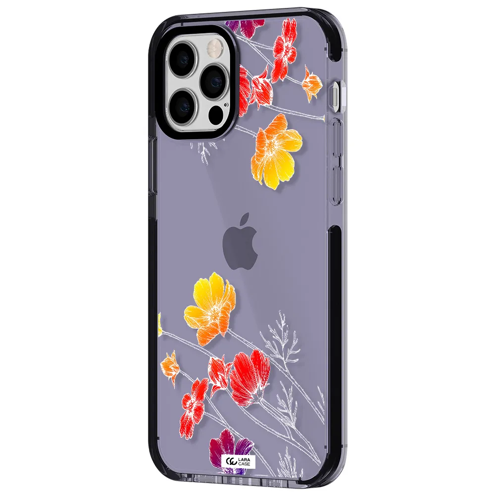 Hibiscus Flower Apple iPhone 12 pro impact Lilac Case