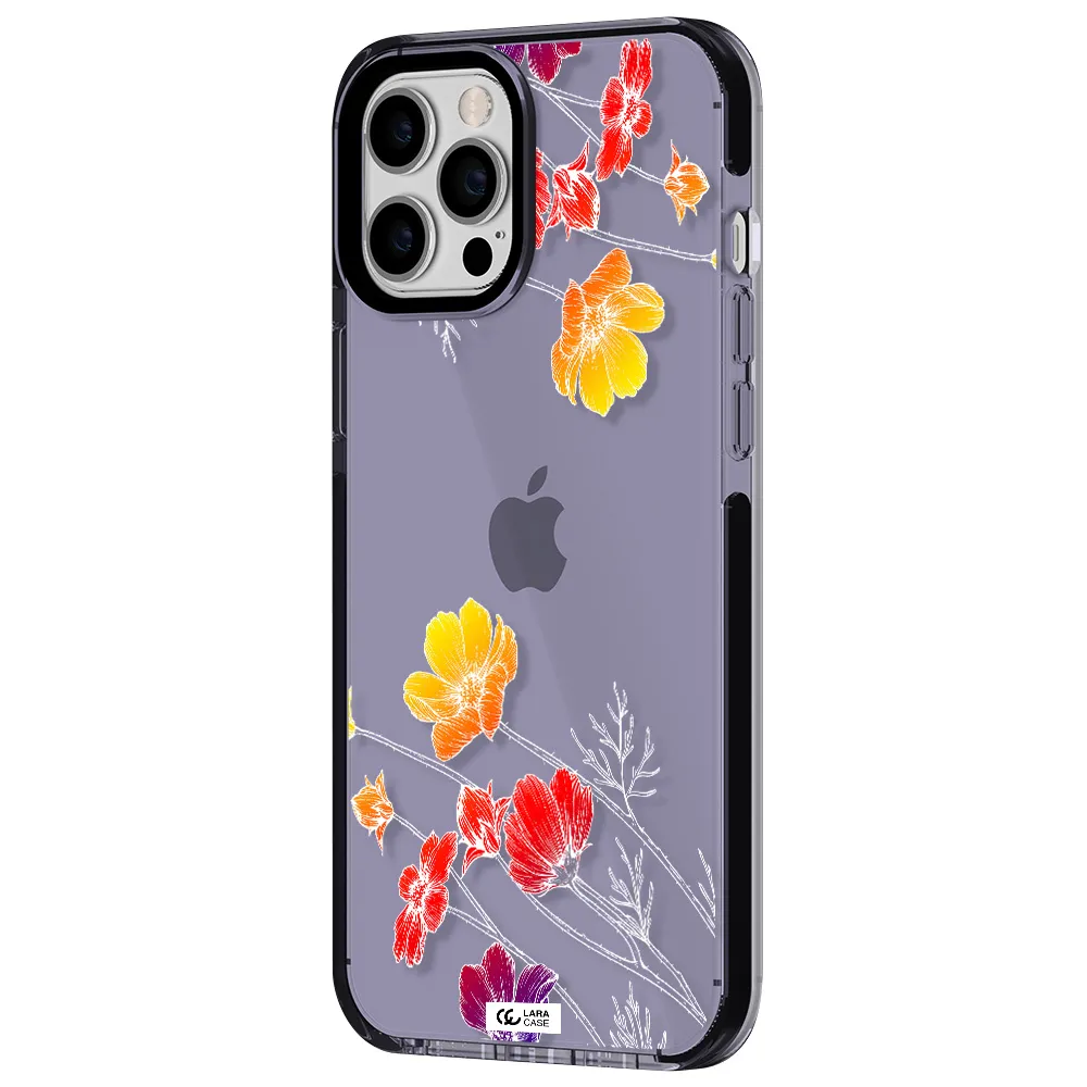 Hibiscus Flower Apple iPhone 12 pro max impact Lilac Case
