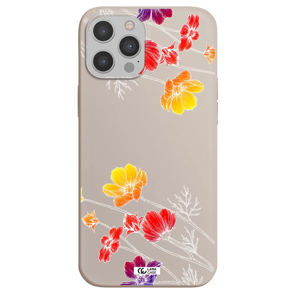 Hibiscus Flower Apple iPhone 12 pro max Silicone Stone Case