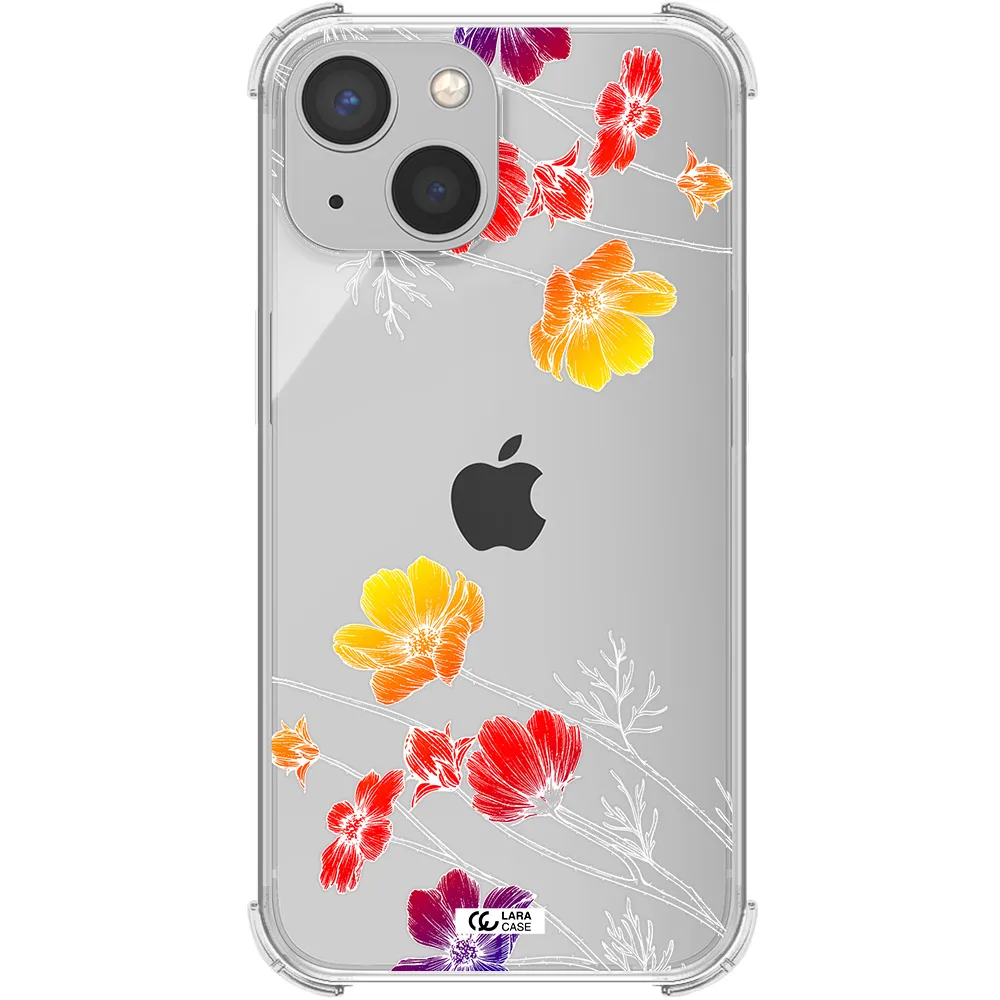 Hibiscus Flower Apple iPhone 13 Clear PC Case