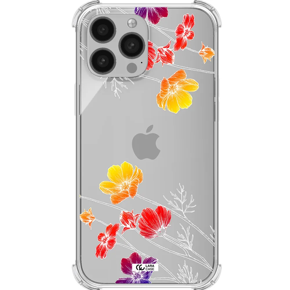 Hibiscus Flower Apple iPhone 13 Pro Clear PC Case