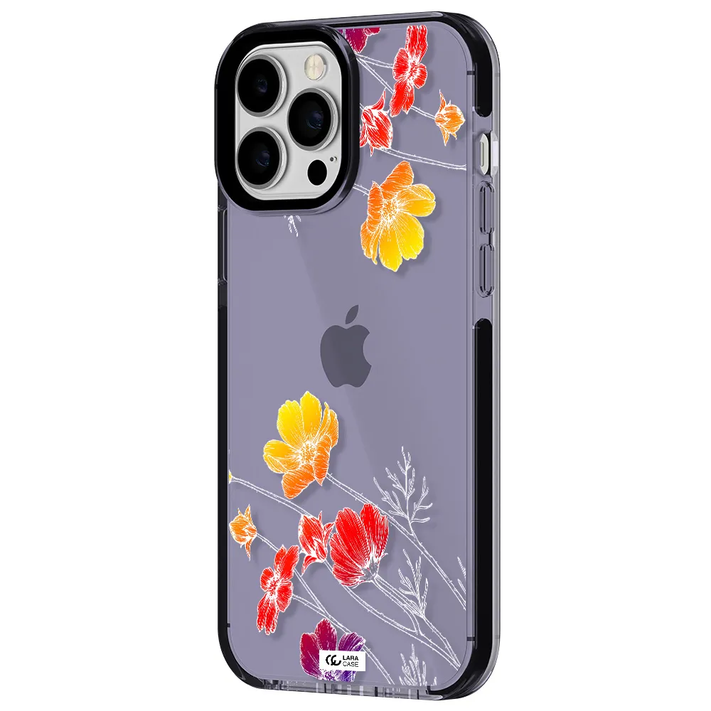 Hibiscus Flower Apple iPhone 13 Pro Max impact Lilac Case