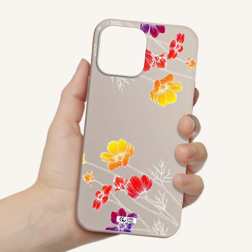 Hibiscus Flower Apple iPhone 13 Pro Silicone Stone Case