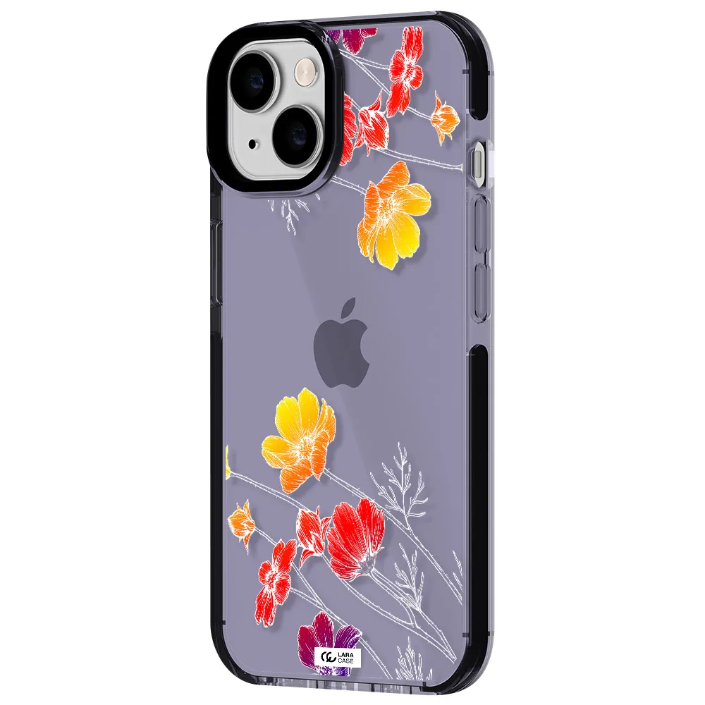 Hibiscus Flower Apple iPhone 14 impact Lilac Case