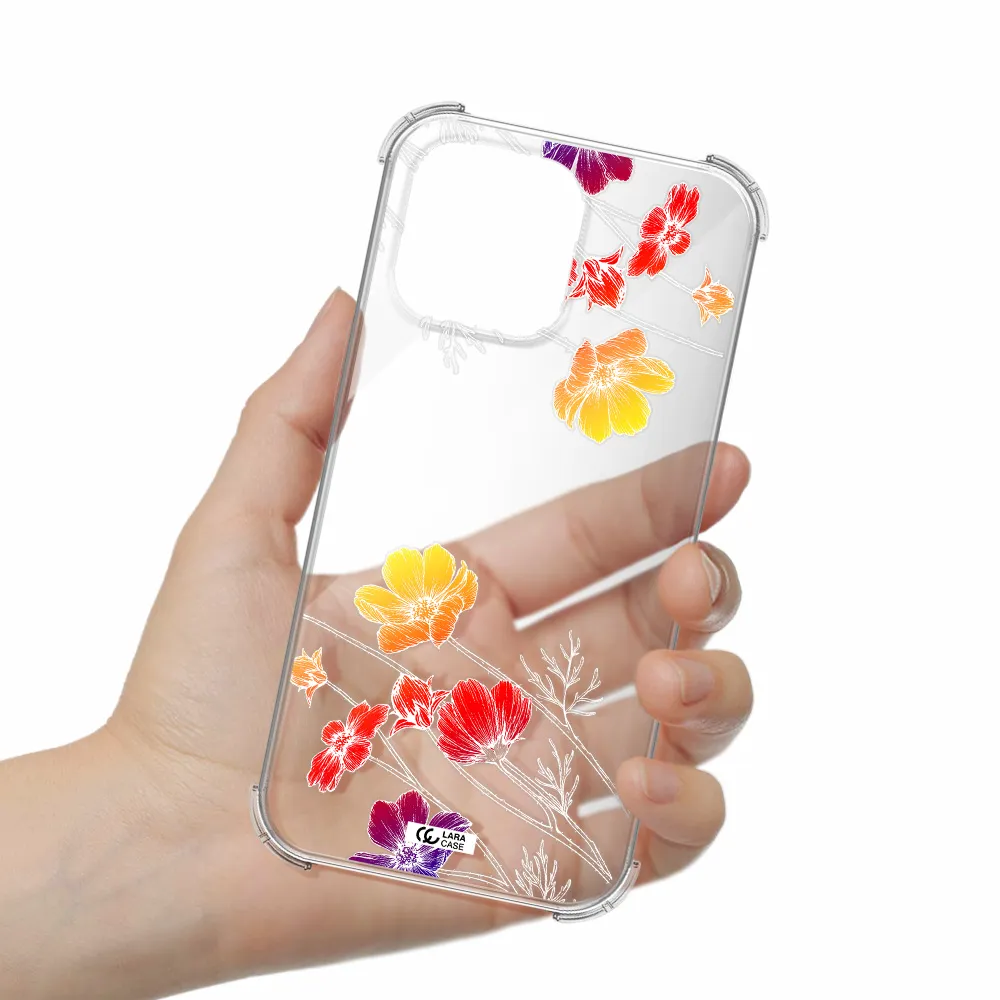 Hibiscus Flower Apple iPhone 14 pro Clear PC Case