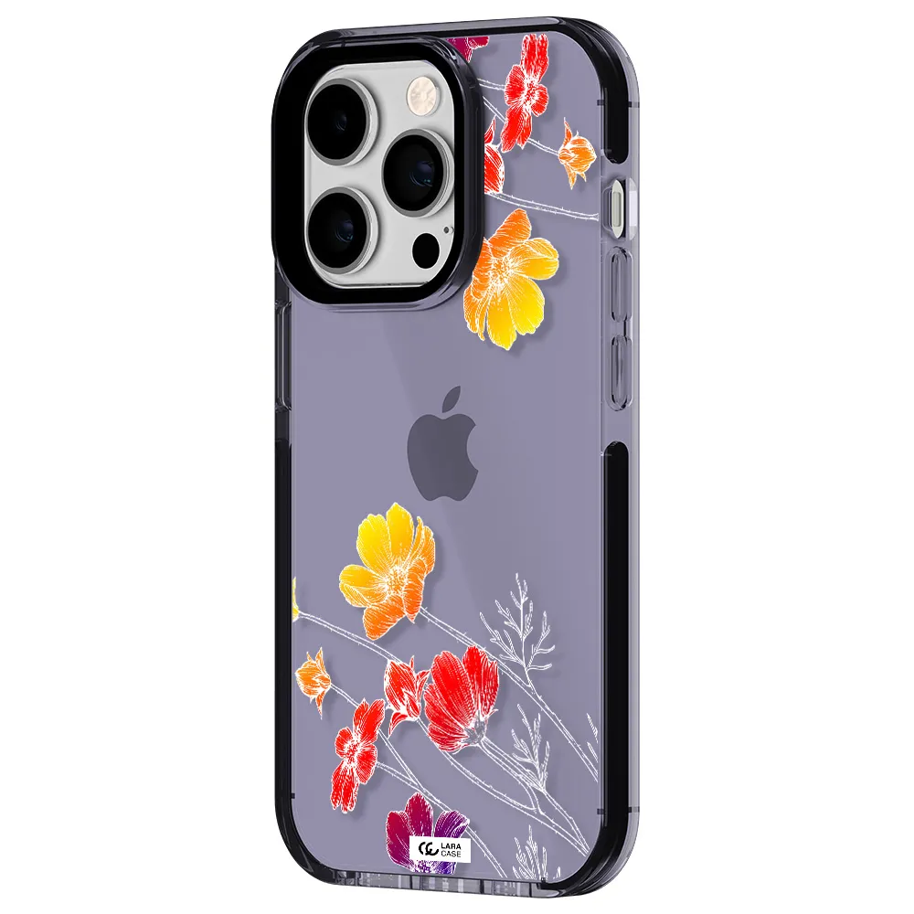 Hibiscus Flower Apple iPhone 14 pro impact Lilac Case