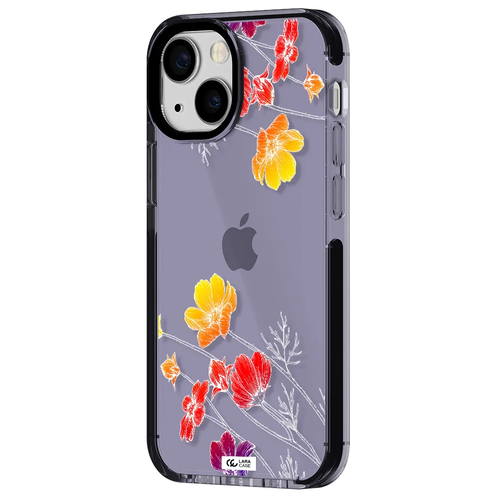 Hibiscus Flower Apple iPhone 15 impact Lilac Case